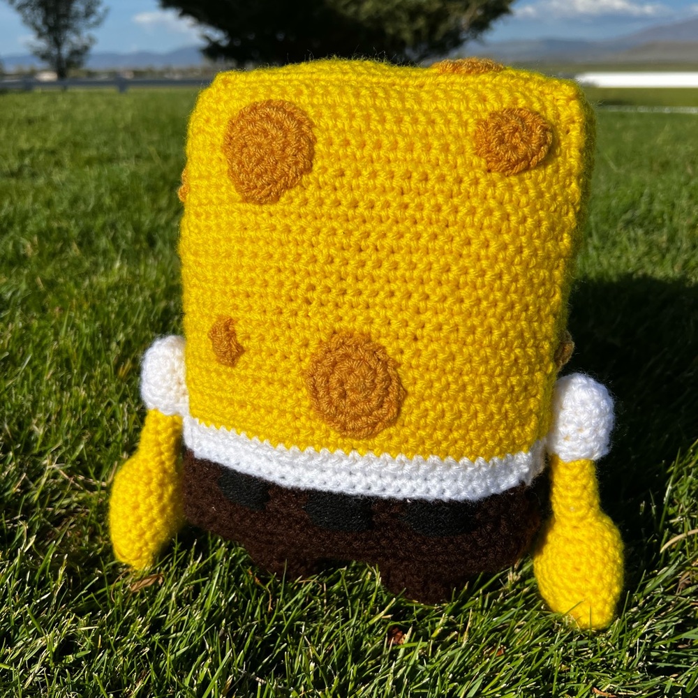 Hand Crocheted SpongeBob SquarePants Stuffed Animal Plushie! - Picture 7 of 17
